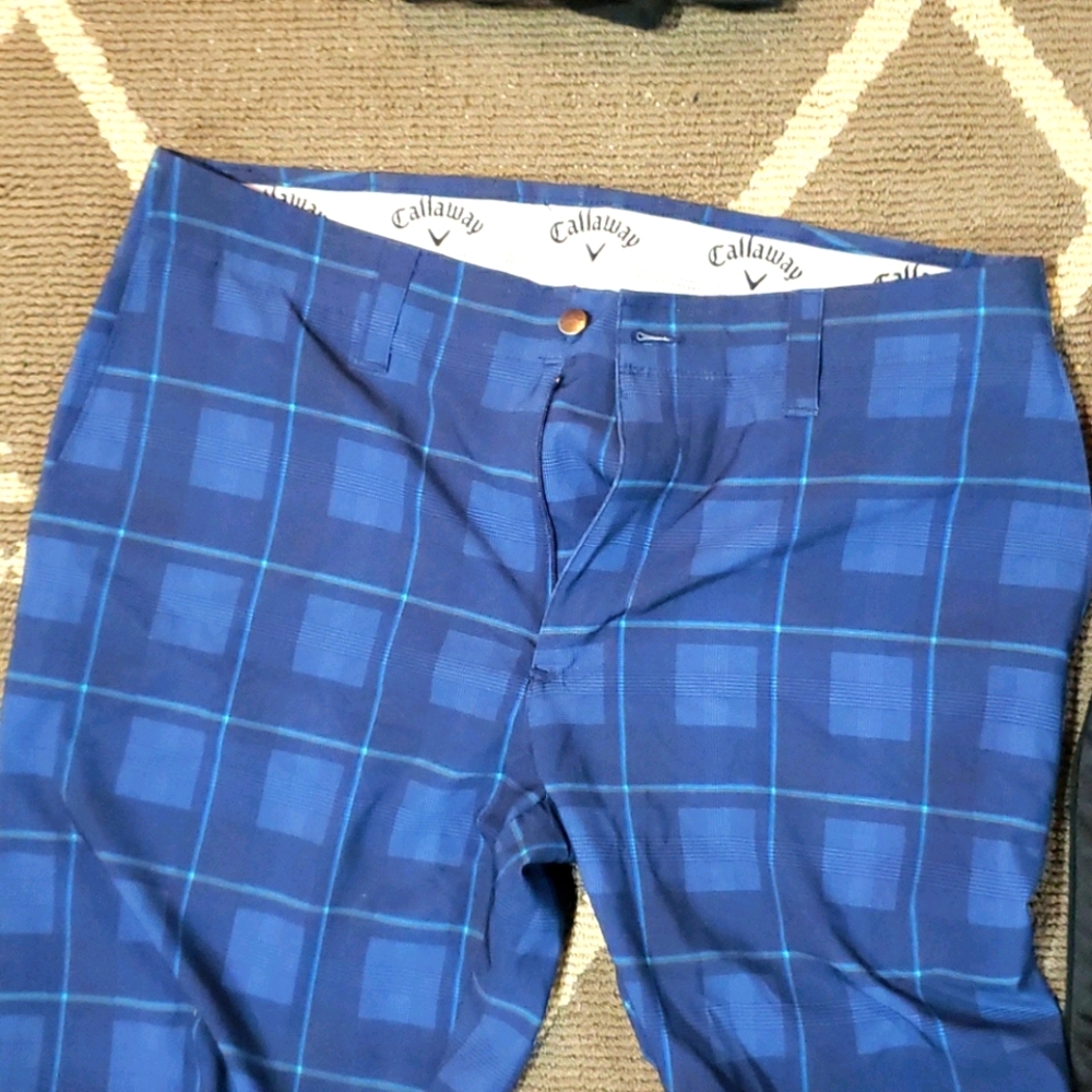Calloway golf shorts and a pair of usa swim
